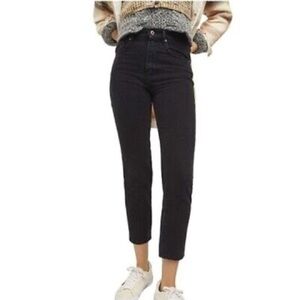 Free People We the Free Black Out Stove Pipe Jean Sz 27